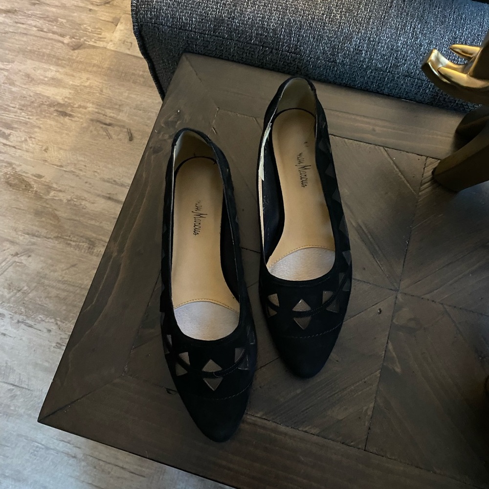 Neiman Marcus suede flats